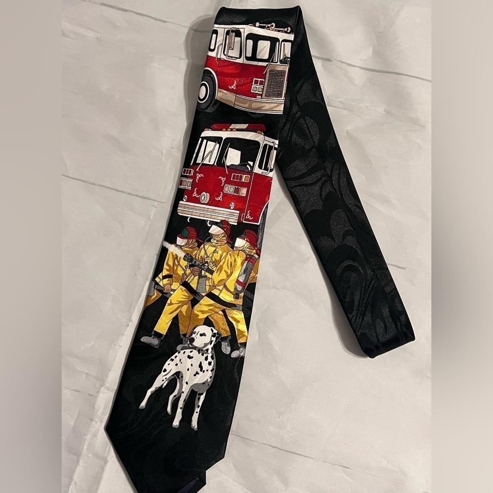 Steven Harris firefighter neck tie